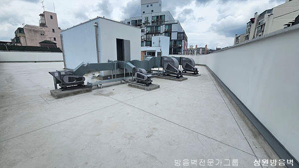 주차장 환기시설 옥상기기 방음시설 설치 전
